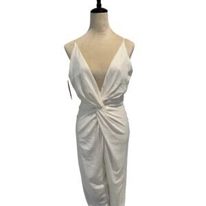 Halston / BHLDN- NWT Elegant White Sequin Jumpsuit